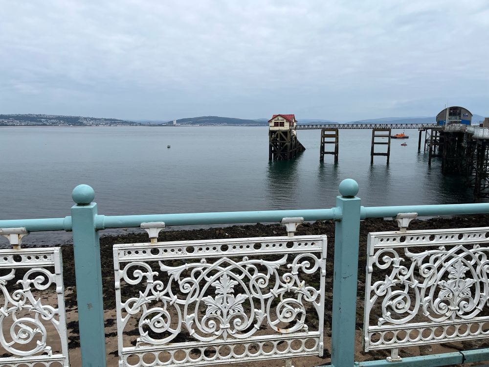 View from Mumbles pier over Swansea Bay 