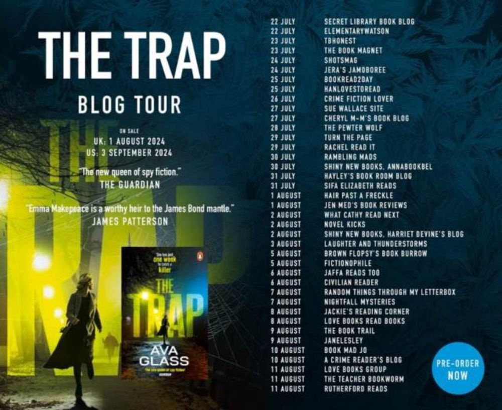 #BookReview – The Trap by Ava Glass #TheTrap @AvaGlassBooks @PenguinUKBooks @cornerstone_press #QueenOfSpyFiction #SummerReads #BestBooksForSummer #Coundntputitdown #FavouriteSeries #20booksofsummer24...