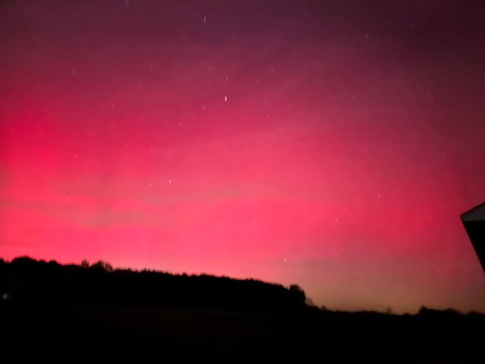 A huge pink swath of sky