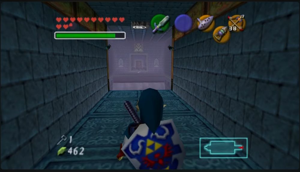 the waterfall room in ocarina of time's water temple
