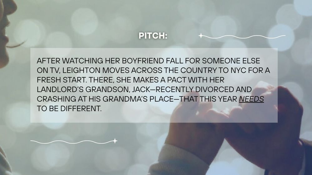 FUNNY STORY x SUMMER ROMANCE + WHEN HARRY MET SALLY x THE WEDDING SINGER

✨Two Broken Hearts. One Pact. A Year to Rewrite Their Story.✨

*Same universe as MS I'm querying, Love, Lies, and Letting Go ( #agentsguide 📌) but works as a standalone 
#questpit #a #wf #r 