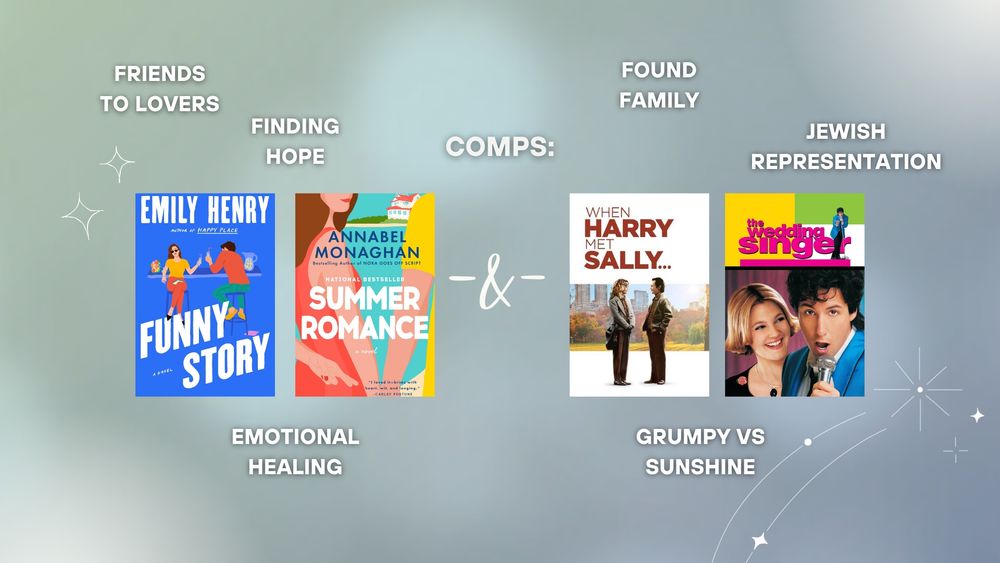FUNNY STORY x SUMMER ROMANCE + WHEN HARRY MET SALLY x THE WEDDING SINGER

✨Two Broken Hearts. One Pact. A Year to Rewrite Their Story.✨

*Same universe as MS I'm querying, Love, Lies, and Letting Go ( #agentsguide 📌) but works as a standalone 
#questpit #a #wf #r 