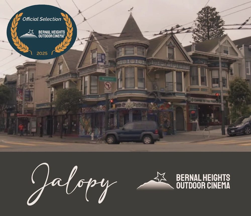 I am remarkably proud that Jalopy will be screening at the longstanding SF community classic Bernal Heights Outdoor Cinema @bernal_outdoor_cine ! 🤩

As a local SF filmmaker, showing my film at BHOC is the greatest honor!

Not to mention, Jalopy is an ode for my love of San Francisco and NorCal.  The story is set in SF and the film features lots of instantly recognizable SF neighborhoods.

This includes our now historic shot of the original Philz Coffee in the Mission. 📷 (https://www.instagram.com/p/C4Kyk6hO6SK)

Our entire 2nd unit who shot those scenes on location, are all SF denizens too!  In particular, 2nd Unit Director of Photography @julianzjordan and Unit Producer @monica.menor are both alum and award winners at past BHOC seasons! 🏆

(Although the film doesn't feature Bernal Heights, but we make up for this shortcoming by being selected by @bernal_outdoor_cine and forever be associated with Bernal Heights now! 😂👍🏻)

Despite BHOC's "outdoor" theme, Jalopy is showing in the indoor Flim Crawl section at these times/loc: (NEXT WEEK!)

Thursday, September 4, @7:00p & @8:00p
STEMful Educational Studio, 30 29th Street, SF

Friday, September 5, @7:00p & @8:00p
Bernal Heights Neighborhood Center, 515 Cortland Avenue, SF

The same program plays at 7p and again at 8pm, both times with filmmakers Q&A at the end. (I’ll be there! 😁)

No tickets needed.  It's FREE for the community!

Full schedule:
9/4: https://bhoutdoorcine.org/outdoor-cinema-season/film-crawl-on-mission-2025/
9/5: https://bhoutdoorcine.org/outdoor-cinema-season/film-crawl-on-cortland-2025/

Thank you BHOC!  We ❤️ you! 🙏

___
#BHOC #BernalHeightsSF #SanFranscisco #jalopyshortfilm #salardongde #philzcoffee