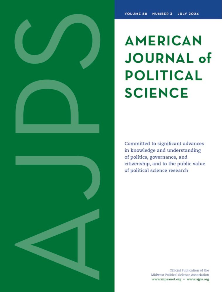 American Journal of Political Science | MPSA Journal | Wiley Online Library