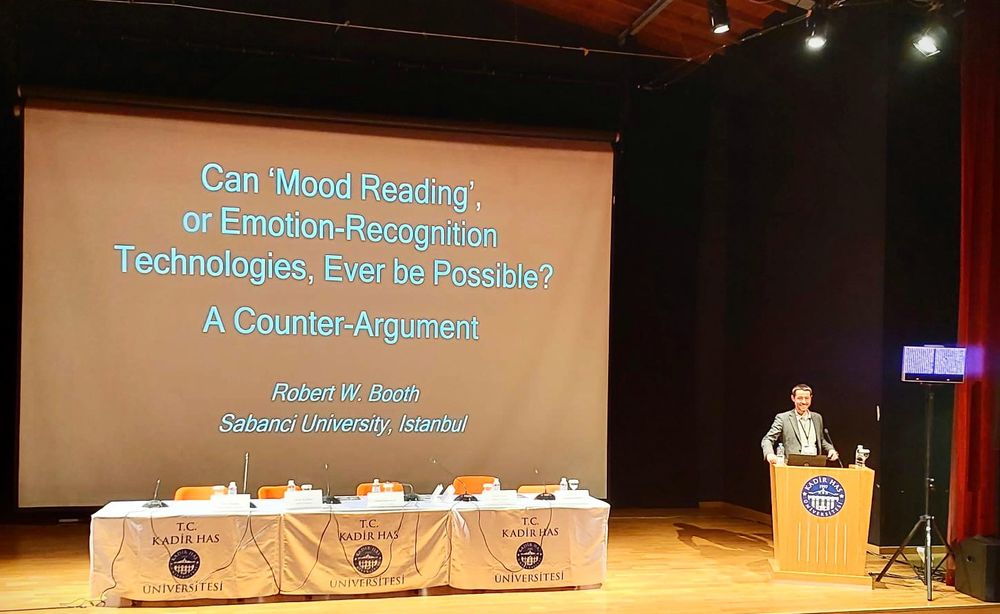 My talk: "Can emotion-recognition technologies ever be be possible? A counter-argument."
