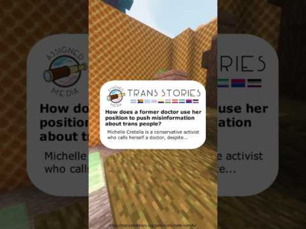 Trans Stories: Michelle Cretella #transrights #storytime #minecraft