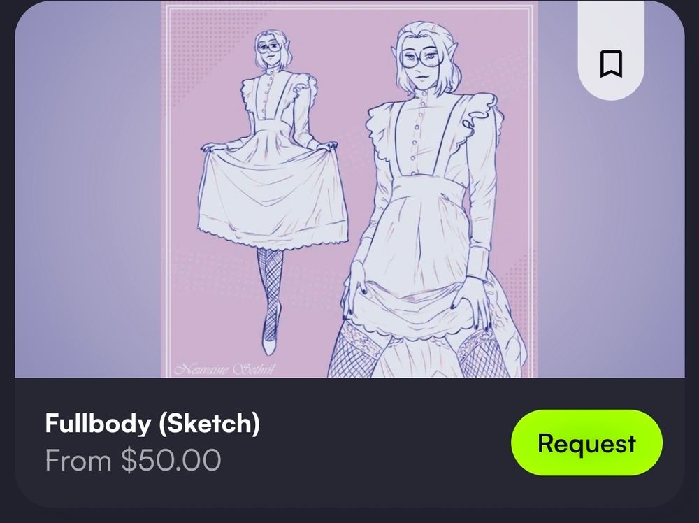 Similar screenshot, but for sketch instead from $50.