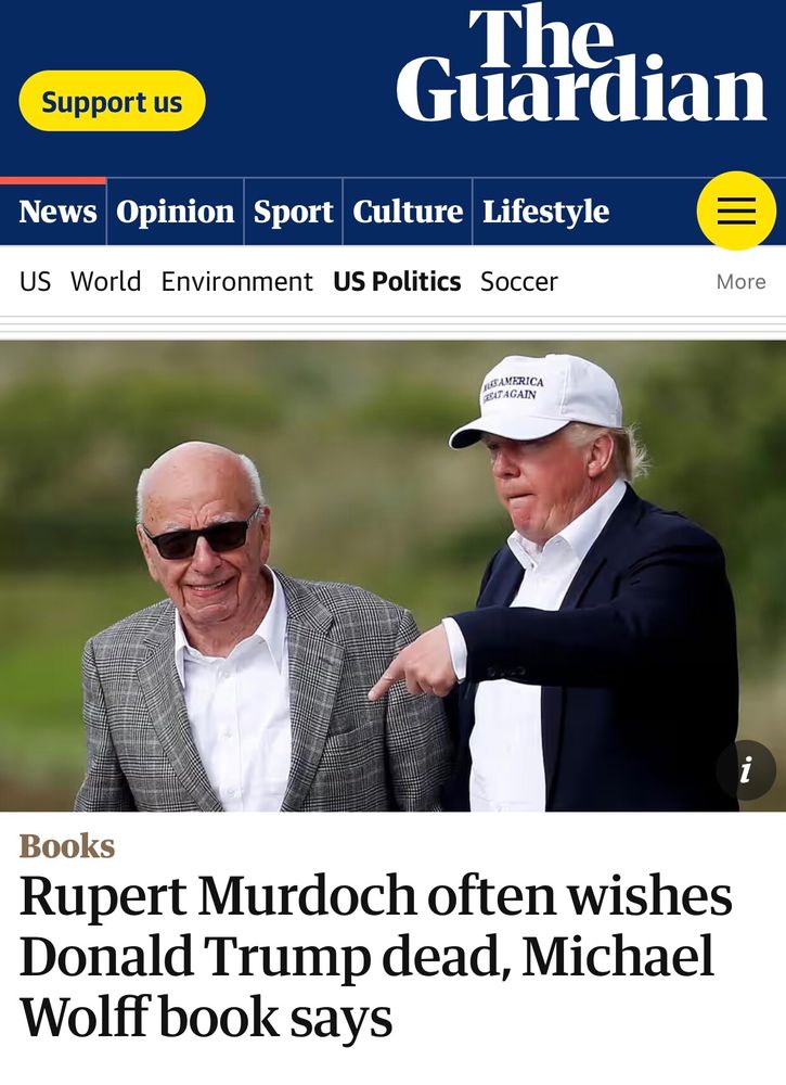 Guardian article about Murdoch and Trump..