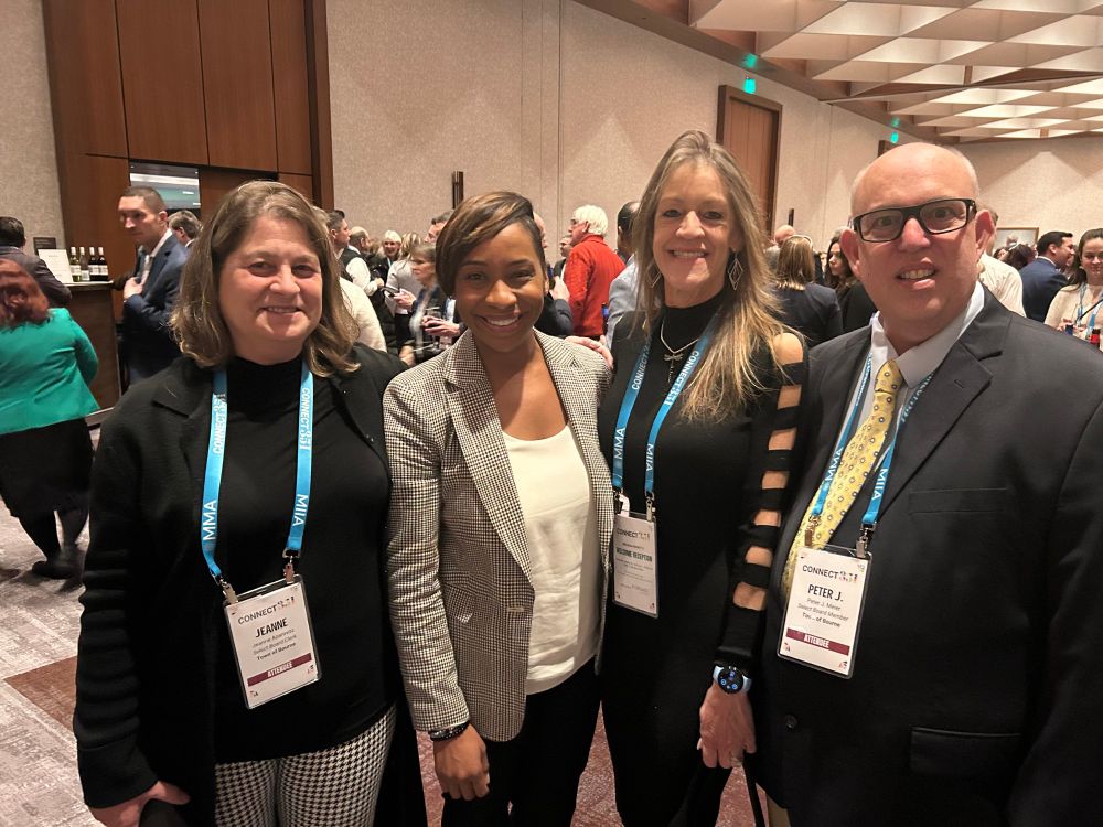 Jeanne Azarovitz Bourne Select Board, AG Andrea J. Campbell, Melissa Ferretti Bourne Select Board and Peter Meier Bourne Select Board at Connect 351 