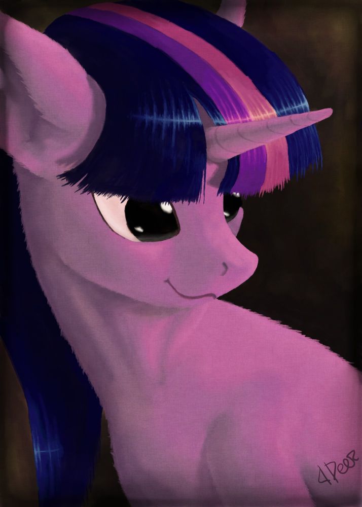 Digital art of Twilight Sparkle from My Little Pony.