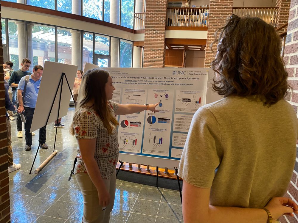 posster session trainees spoke about their research 