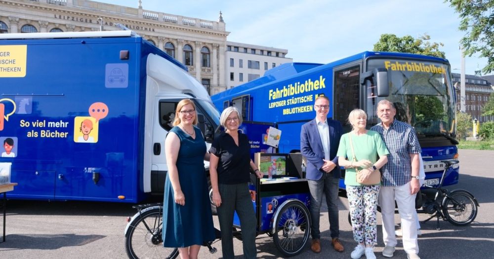 Fahrbibliothek der Leipziger Städtischen Bibliotheken erweitert Angebote