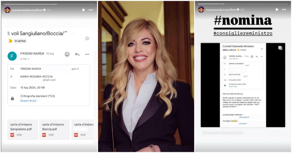 Caso Sangiuliano, Boccia pubblica le mail sulla nomina e sui biglietti aerei. La telefonata col funzionario: "Il ministro ha firmato il decreto" - Il Fatto Quotidiano