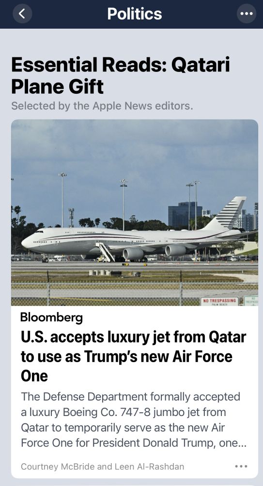 Trump regime officially accepted the bride key from Qatar