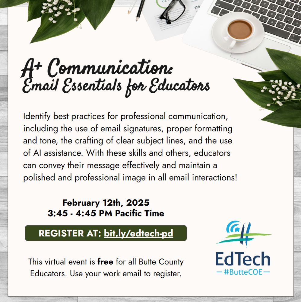 Identify best practices for professional communication, including the use of email signatures, proper formatting and tone, the crafting of clear subject lines, and the use of AI assistance. With these skills and others, educators can convey their message effectively and maintain a polished and professional image in all email interactions!