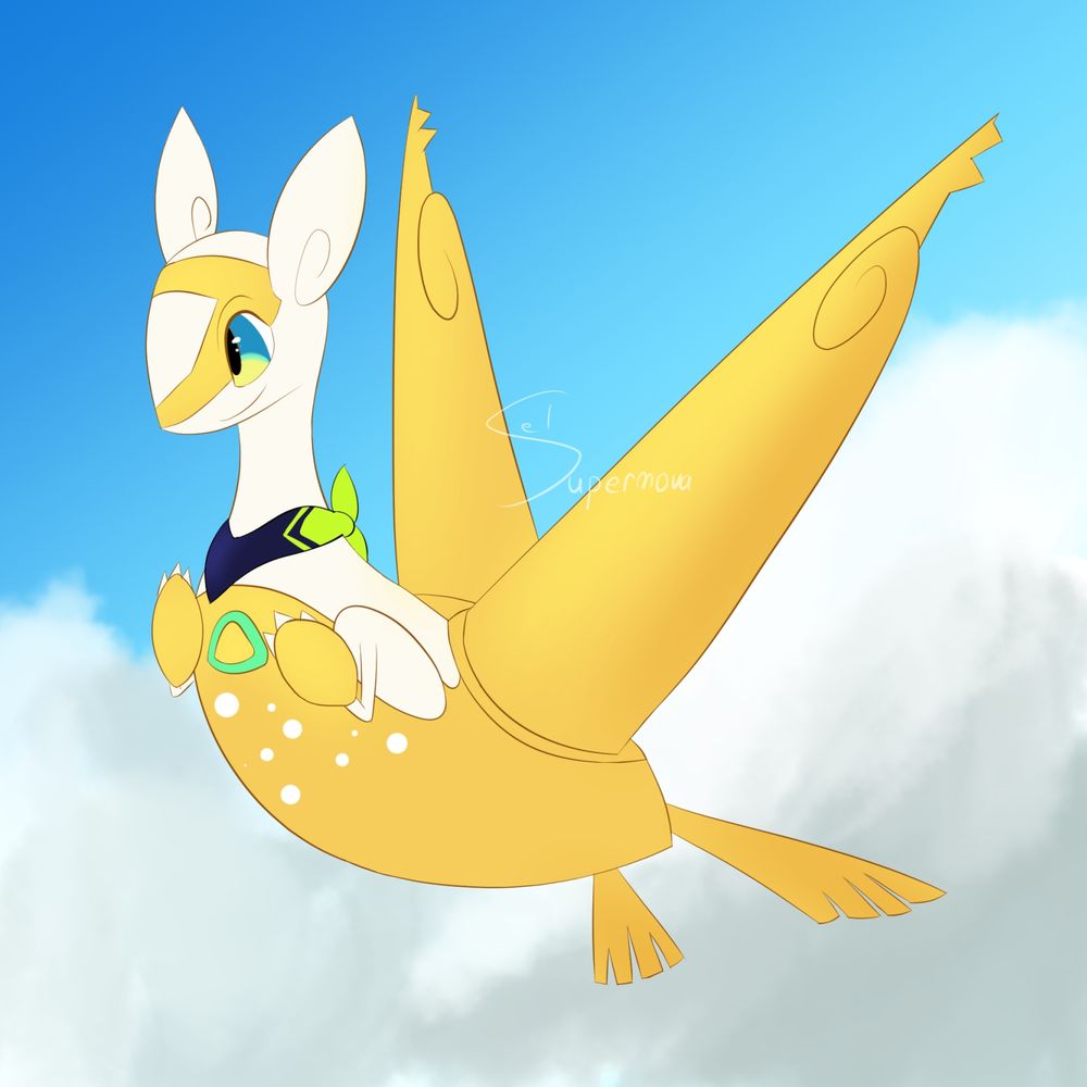 Drawing of a Shiny Latias