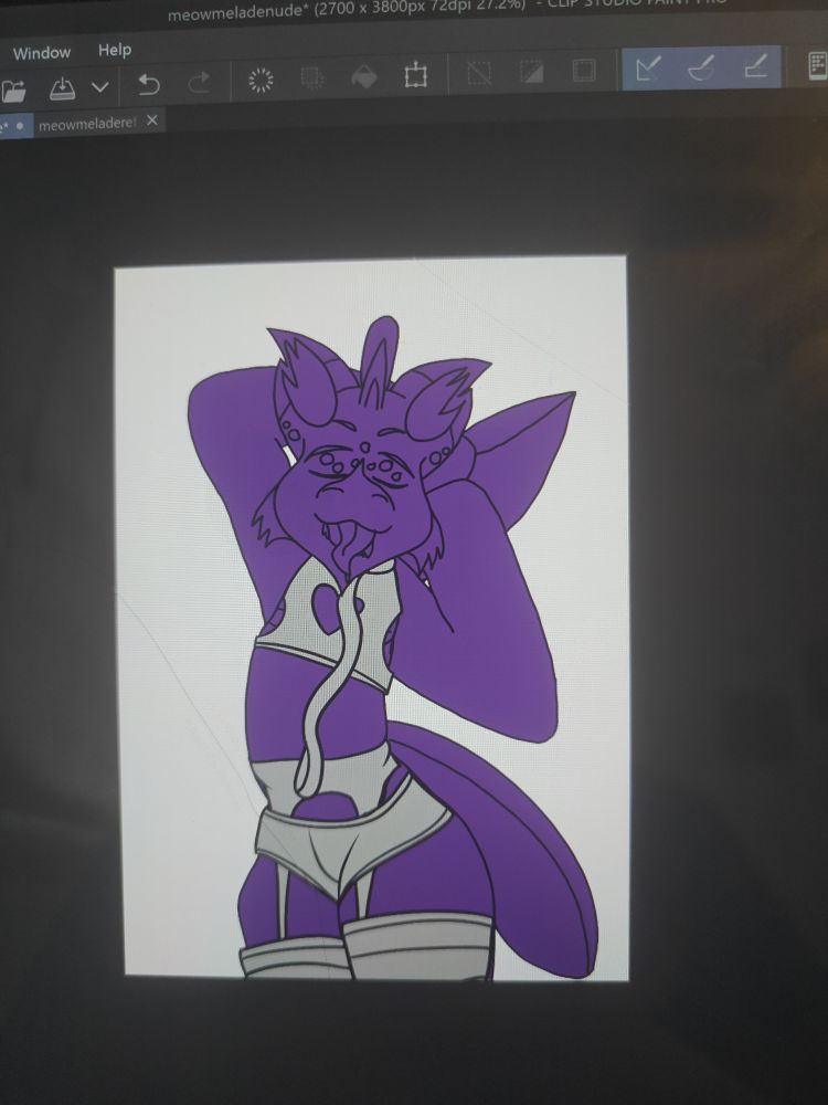 Meowmelade in lingerie wip