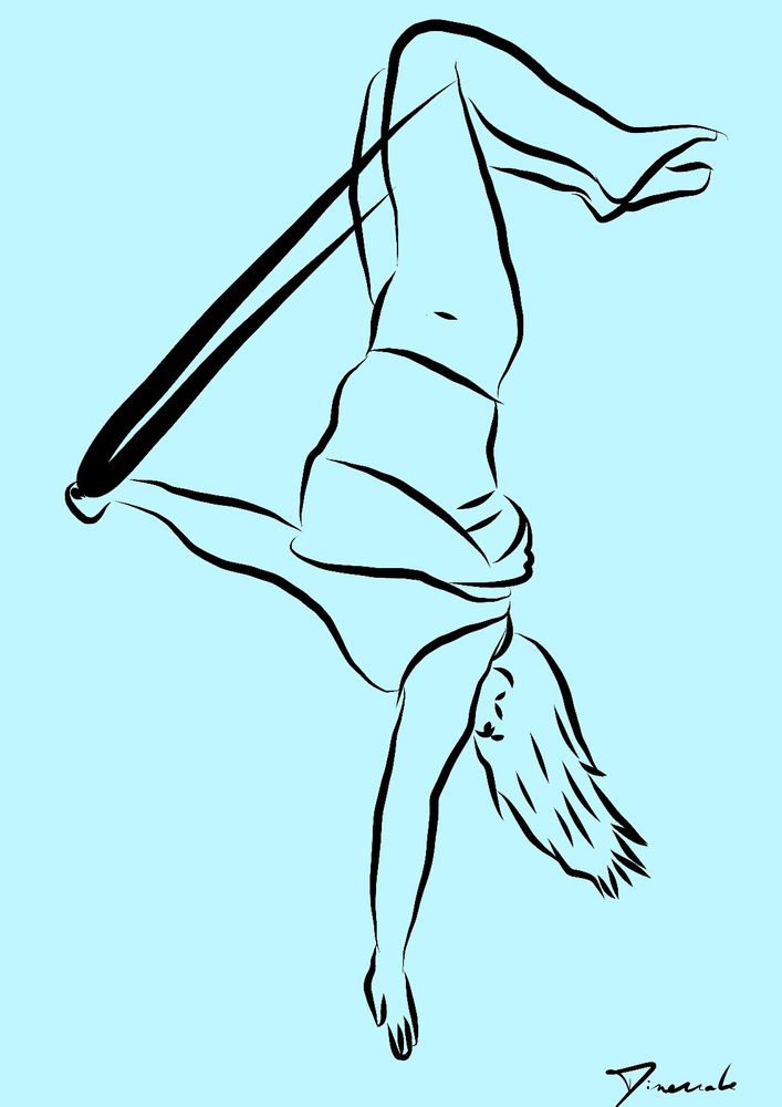 A hoop artist