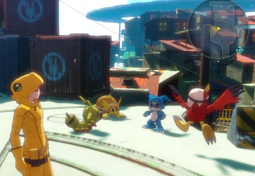 The Digimon season 2 Digimon hanging out together.