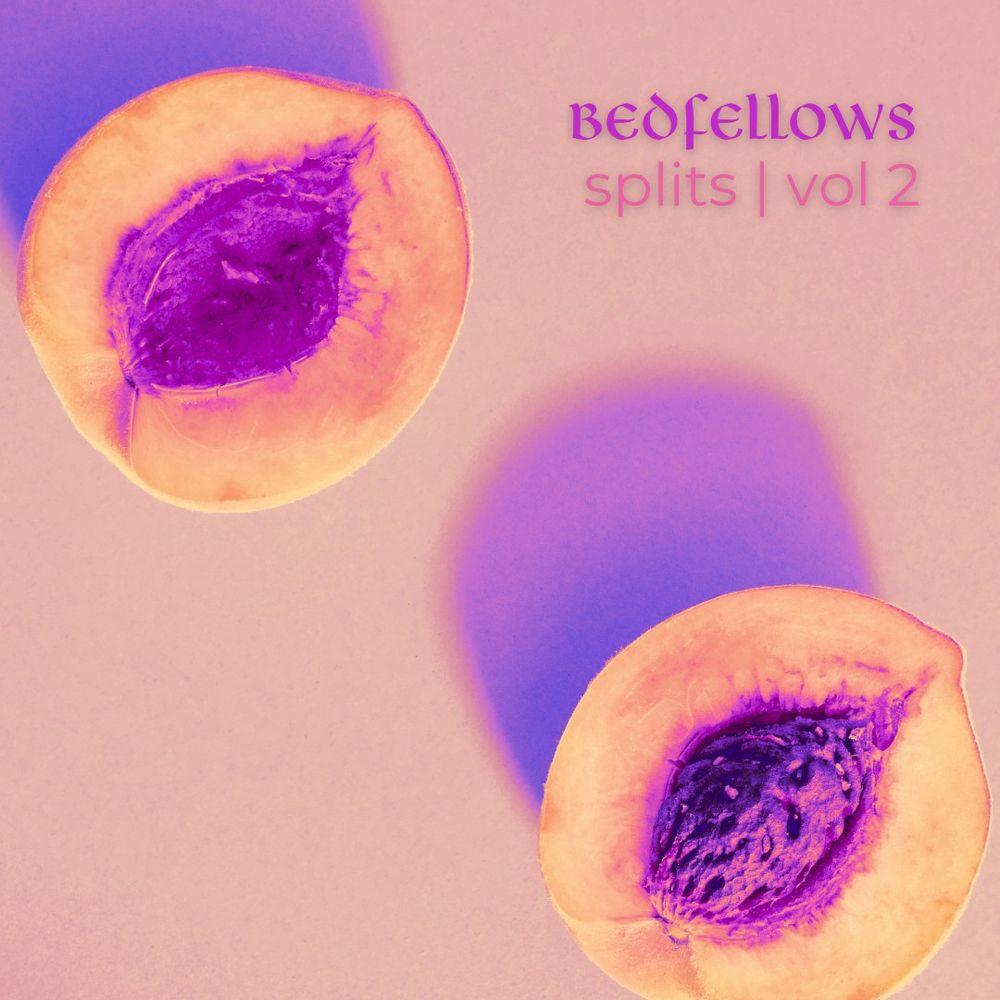 peach split open showing the pit, bedfellows splits vol. 2