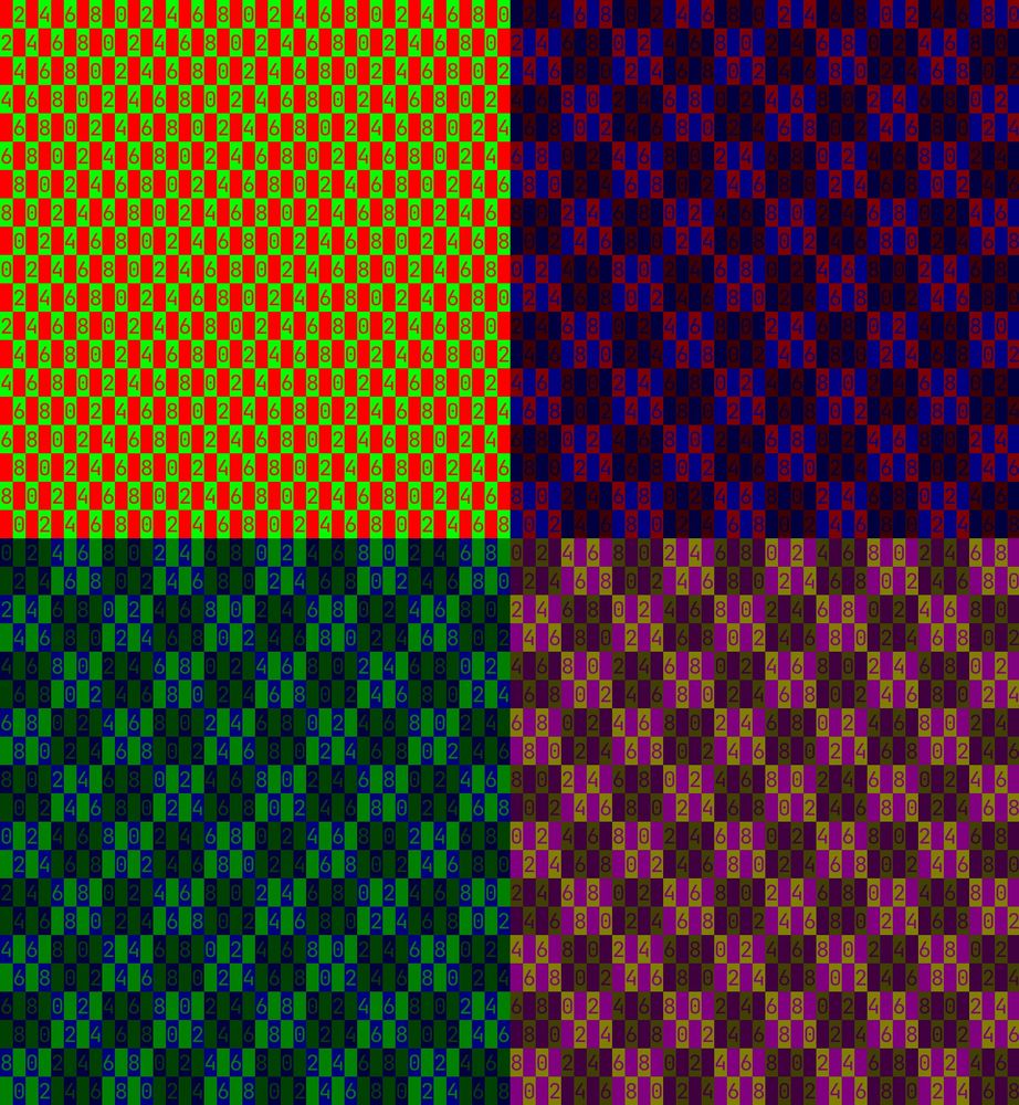 err some test image from a program