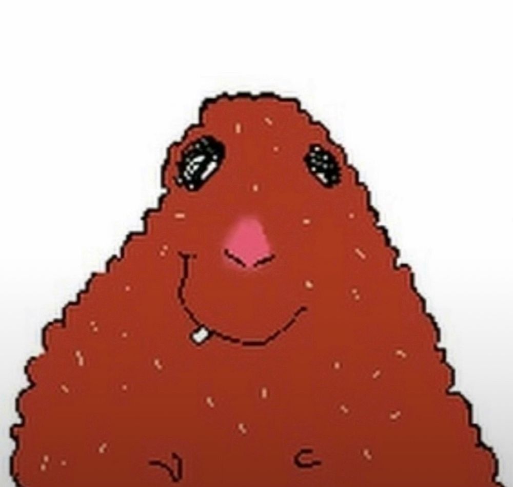 the meme trend of poorly drawn hamsters, this time depicted as meatwad from aqua teen hunger force
