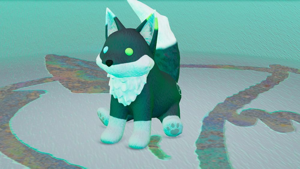 Rendered Display Image of Boke Fox Plushie