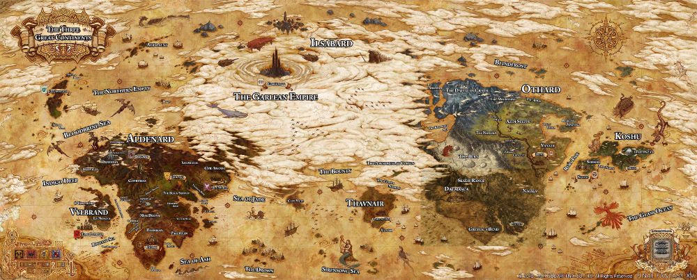 FF14 The Source world map