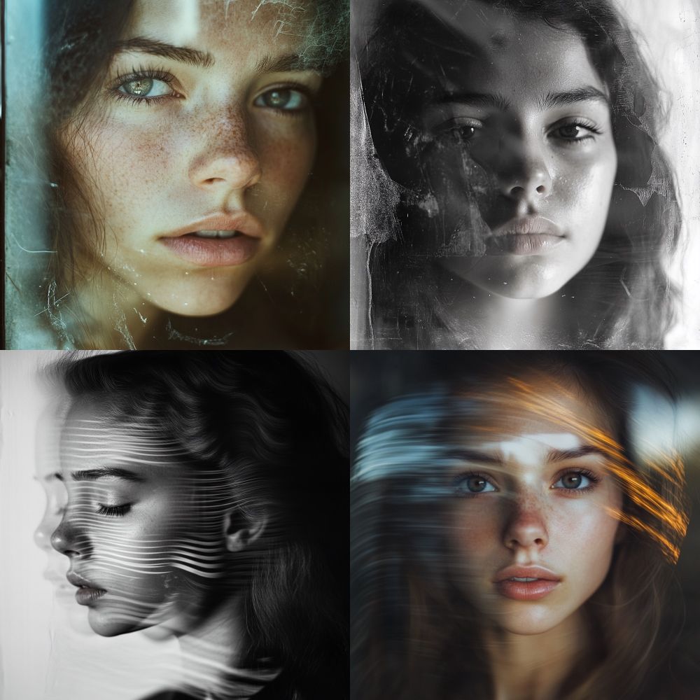 Errorography young woman