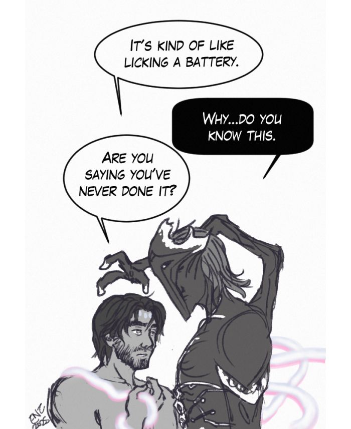 Jayce looks thoughtful and says "It's kind of like licking a battery."

"Why...do you know this," Viktor asks him.

"Are you saying you've never done it?" Jayce replies.