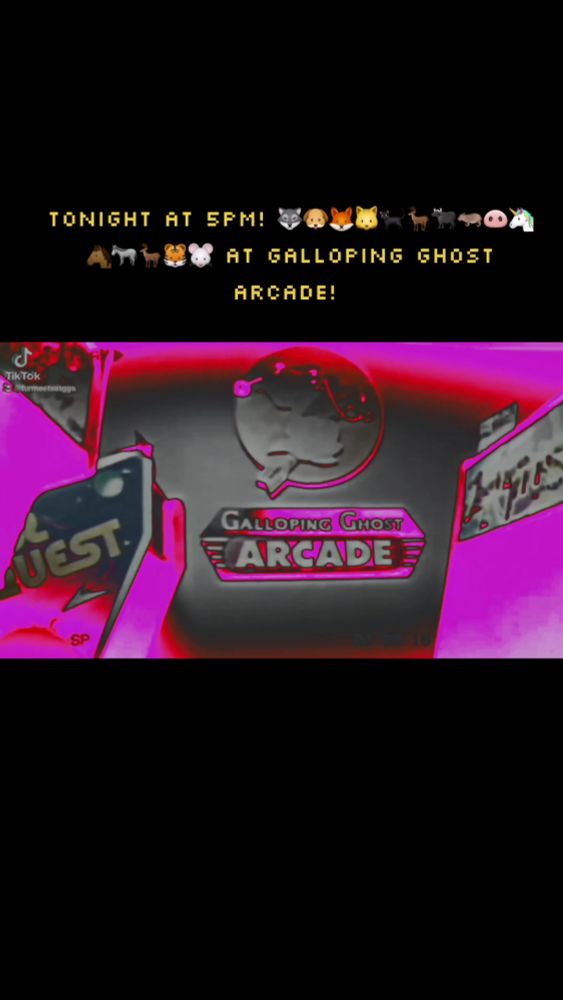 Yes tonight is the night! 5pm at @gallopingghostarcade we will be there! Everyone is welcome to come out and hang and game with us! Let's bring communities together! 🐺🌙 #Fyp #GallopingGhostArcade #Fur...