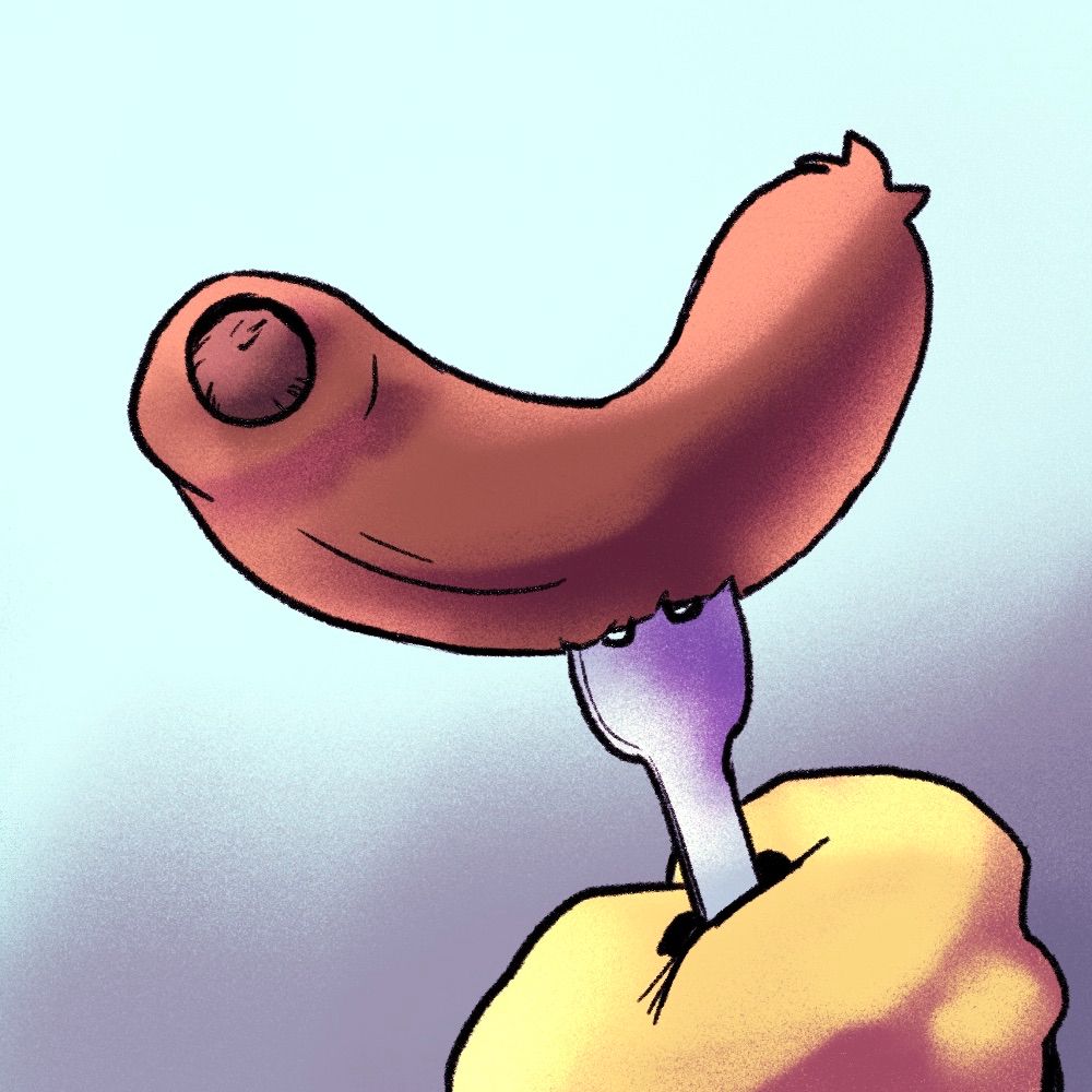 moderately uncircumcized looking sausage