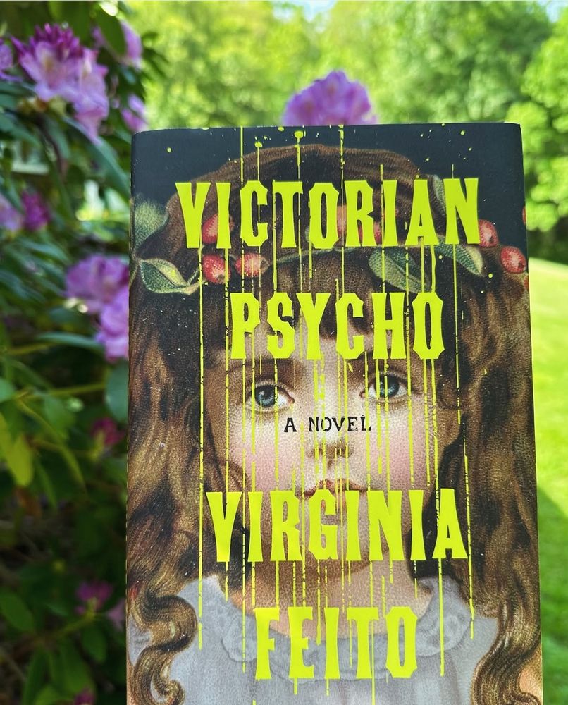 Book cover for Victorian Psycho by Virginia Feito featuring a creepy doll.