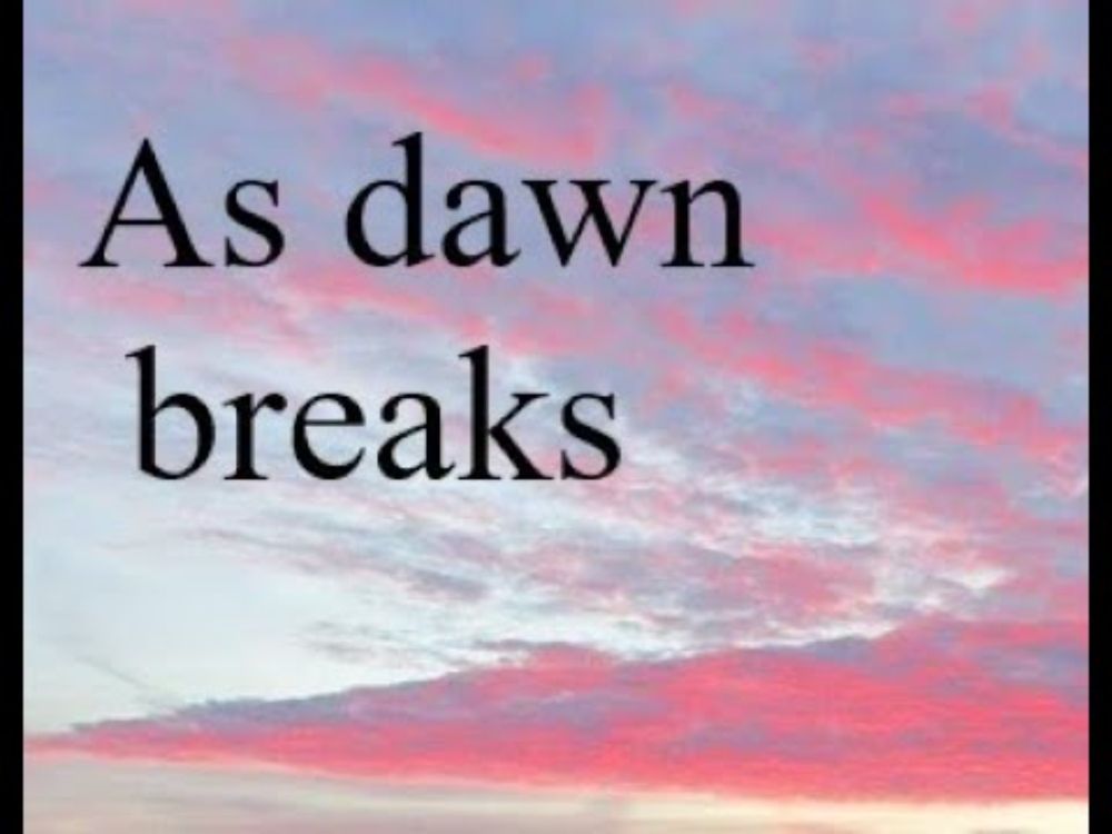 Erik Satie/David Rain: "As dawn breaks”
