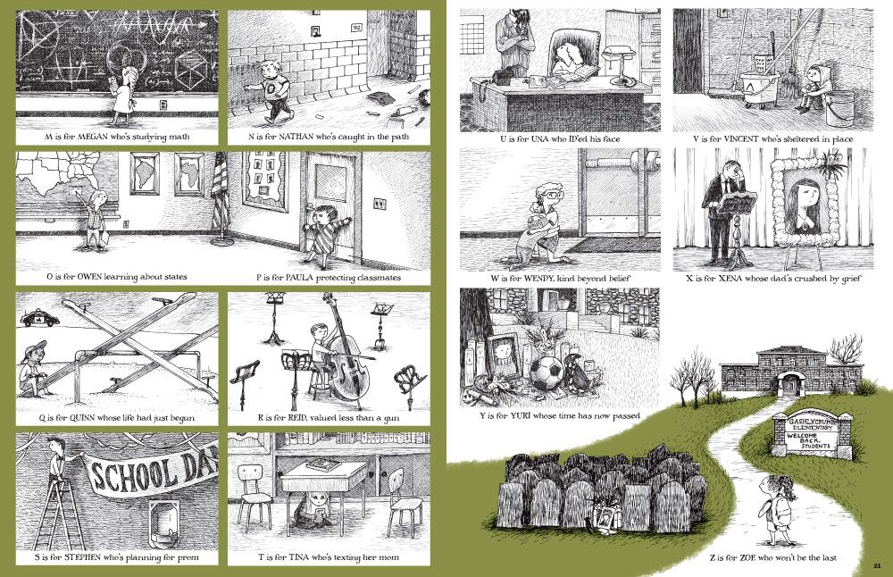 Screenshot of Ghastlygun Tinies comic from Mad Magazine pgs 3-4