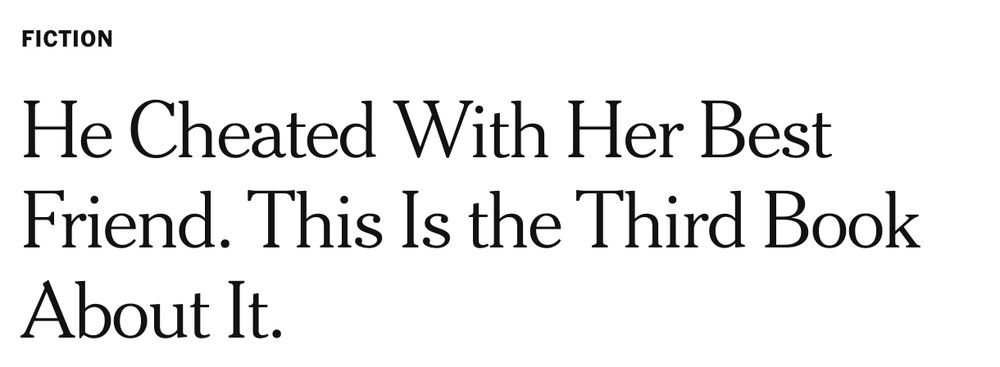 He Cheated With Her Best Friend. This Is the Third Book About It.
