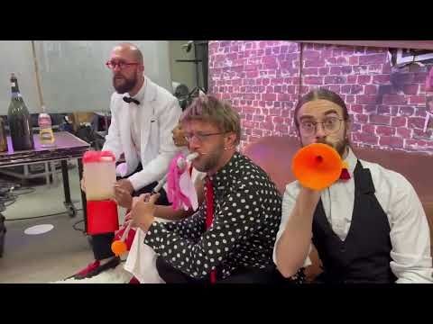 The Simpsons theme song done completely with recycled objects