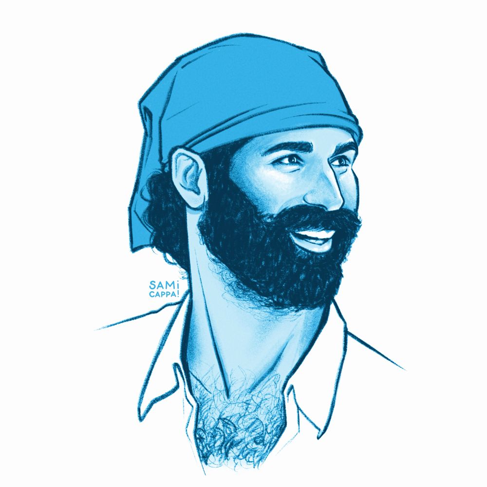 Drawing of Shauhin Davari of Survivor 48