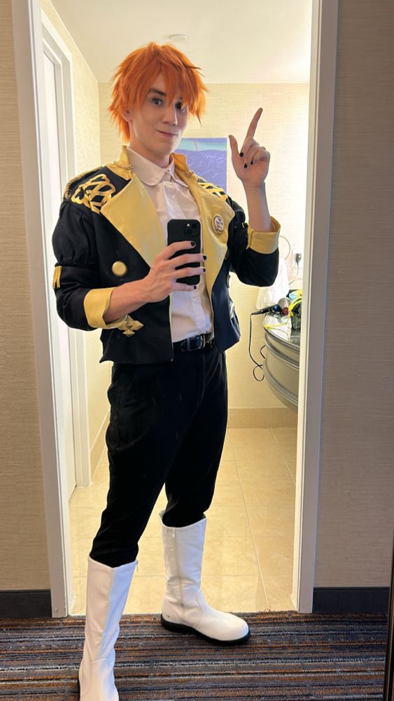 Sylvain from Fire Emblem in his student attire 