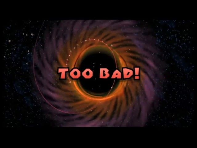 A black hole from mario galaxy after you have fallen out of bounds