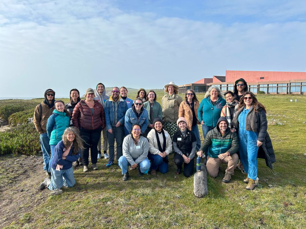 A group photo taken on the Bodega Marine Reserve