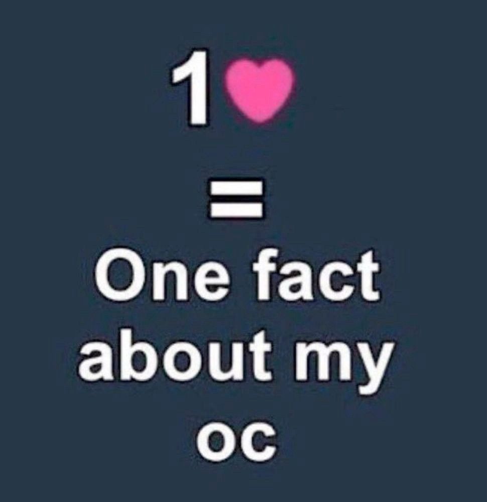 One like = One fact about my OC 