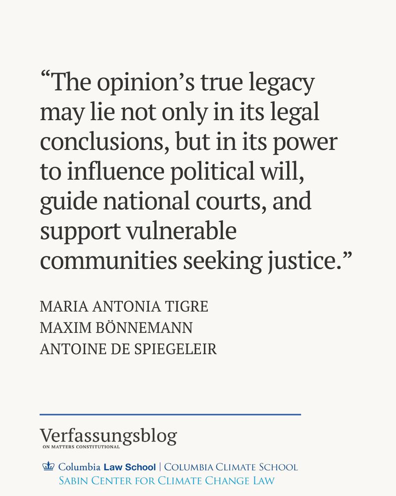 Quote: “The opinion’s true legacy may lie not only in its legal conclusions, but in its power to influence political will, guide national courts, and support vulnerable communities seeking justice.”