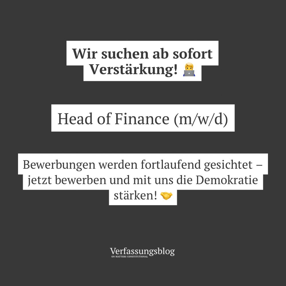 Wir suchen ab sofort Verstärkung: Head of Finance (m/w/d). Bewerbungen werden fortlaufend gesichtet – jetzt bewerben und mit uns die Demokratie stärken!