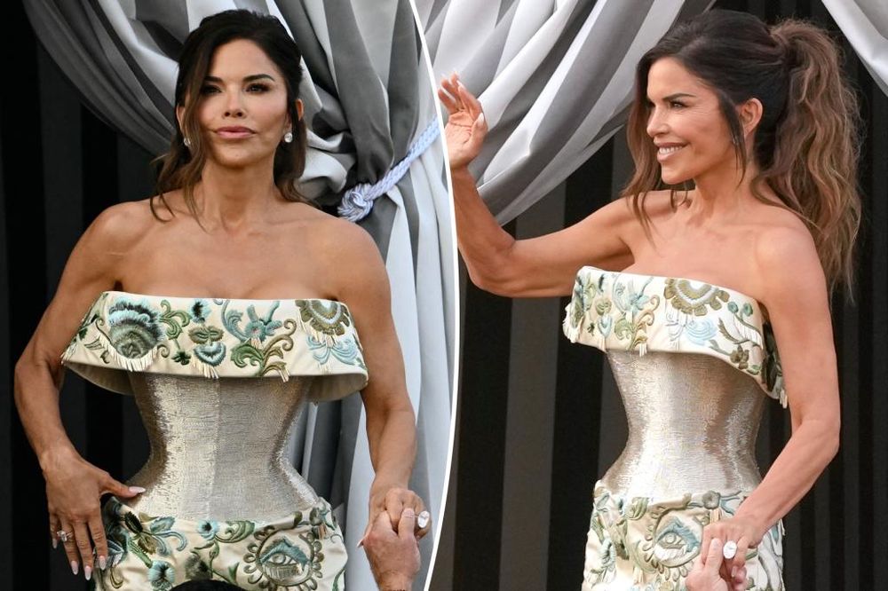 Lauren Sanchez in a $9m candlestick wrapper 