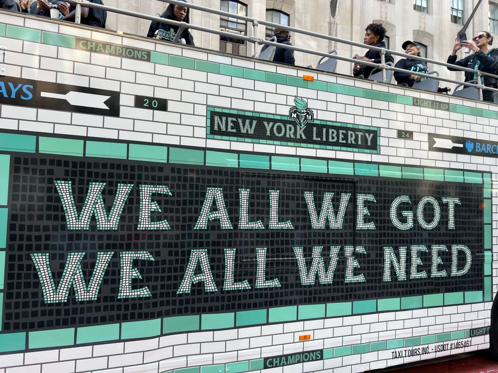 We all we got 
We all we need