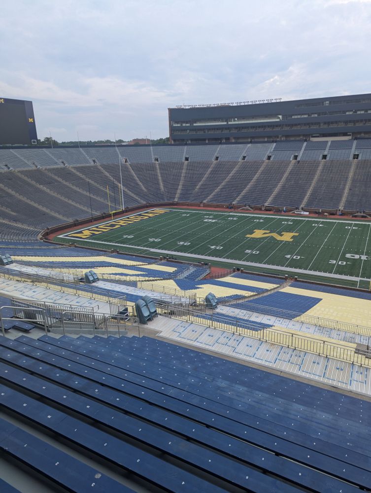 A view of Michigan Stadium 