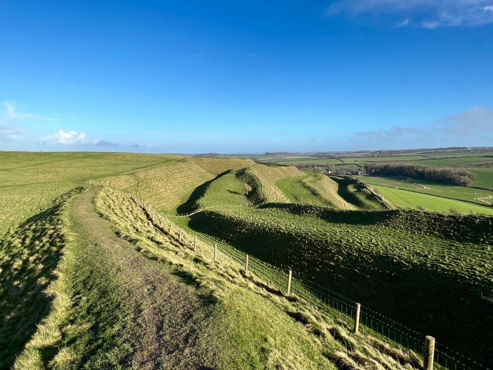 Maiden Castle Iron Age hillfort 