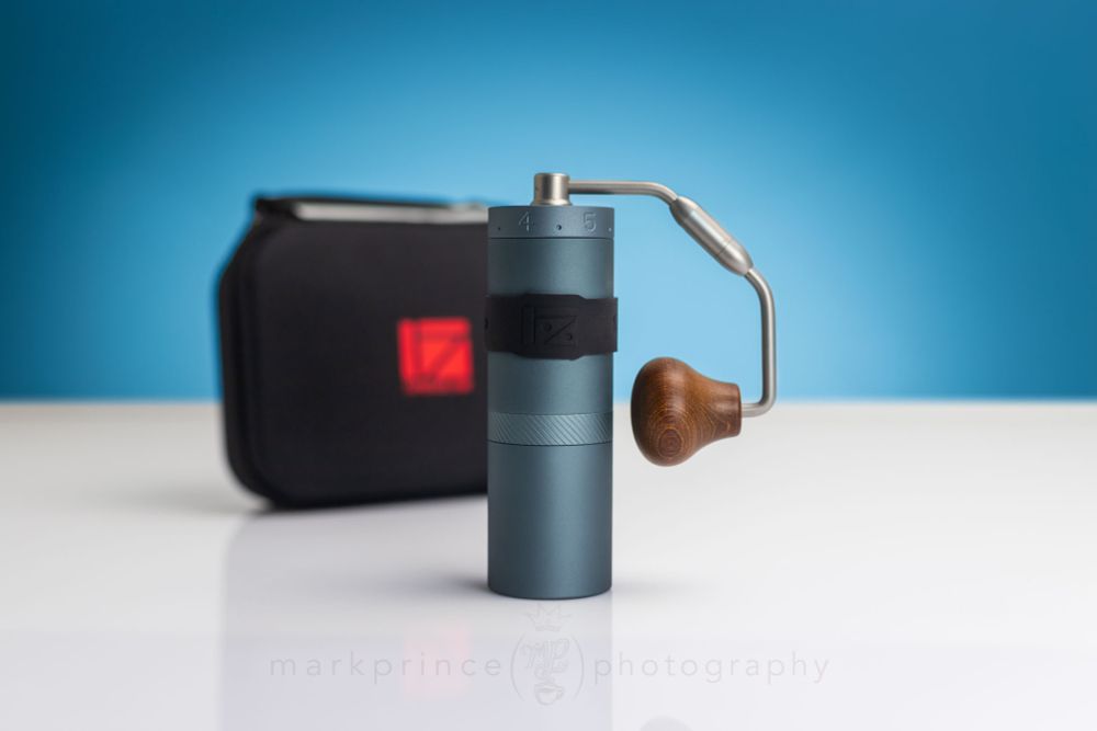 X-Ultra coffee grinder from 1Zpresso, with case.