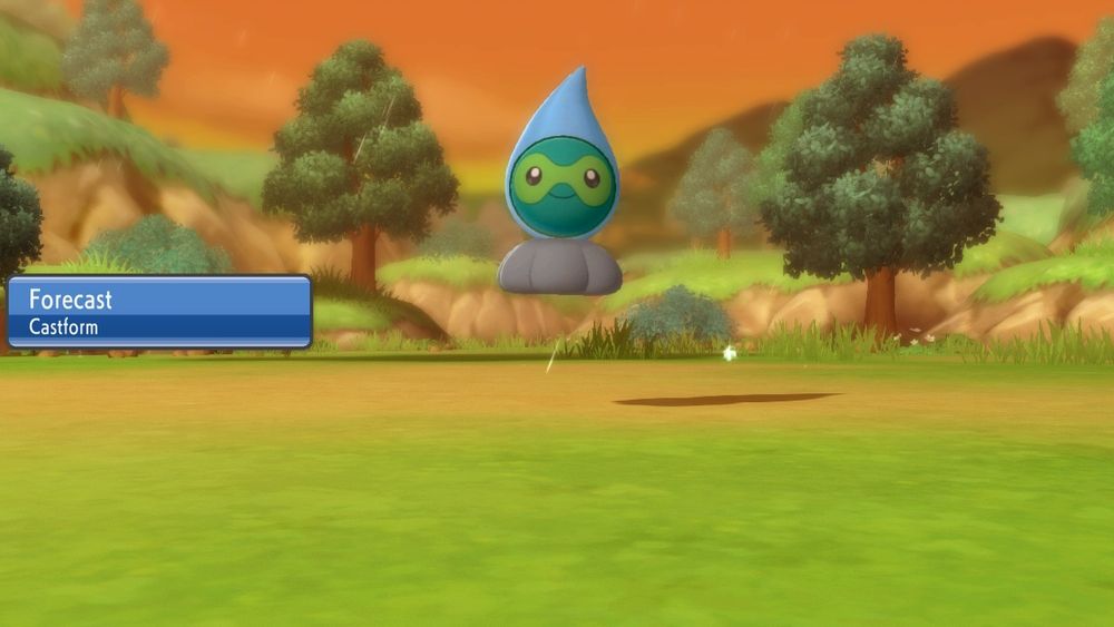 Shiny rainy castform